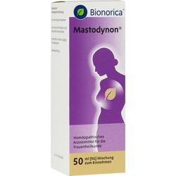 Lila Packung eines homöopathischen Mittels für Frauen mit Silhouette und Blatt-Symbol.