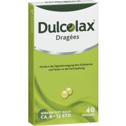 Packung Dulcolax Dragées gegen Verstopfung mit 40 Stück.