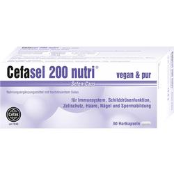 Verpackung von Selen-Kapseln mit 60 veganen Kapseln für Gesundheit und Schutz.
